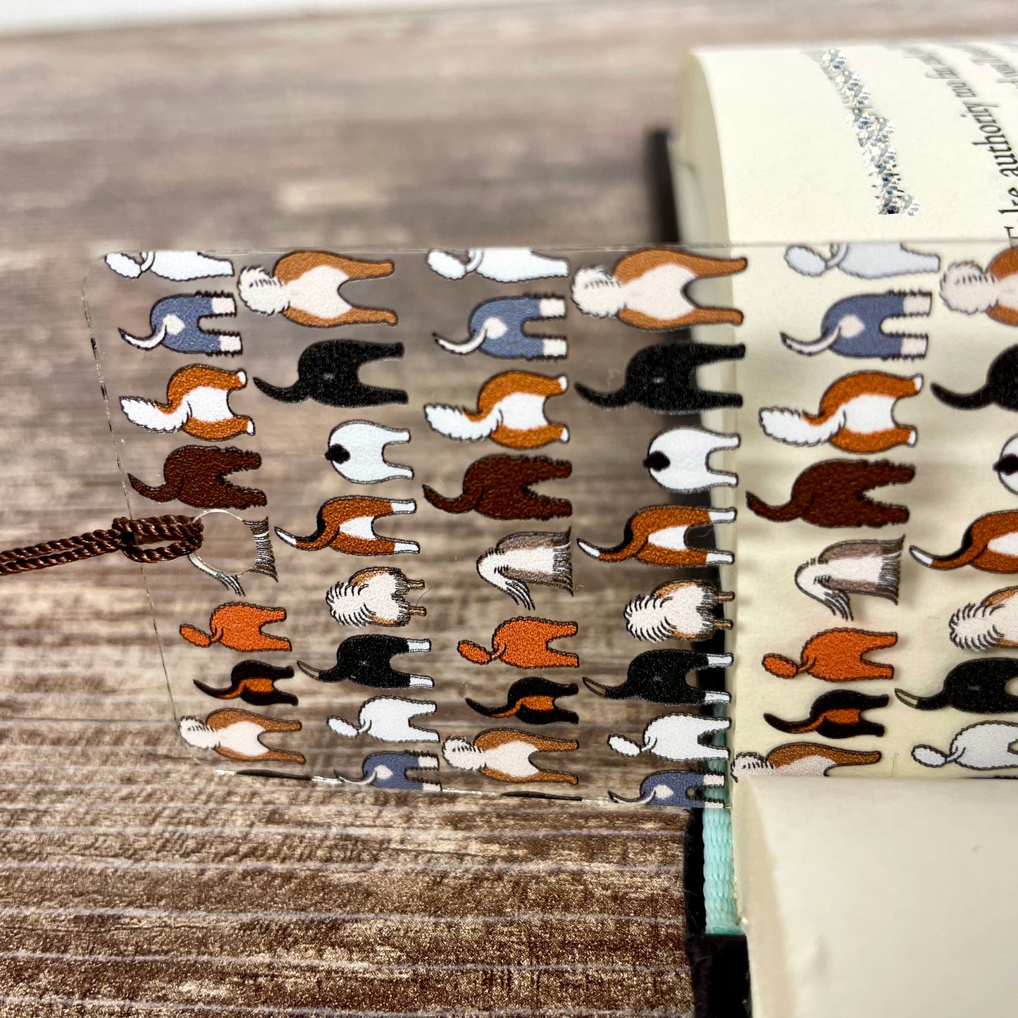 Funny Dog Butt Bookmark – Weird Gift for Dog Lovers, Bookworms, and Pet Parents – Clear, Durable, and Hilariously Cheeky