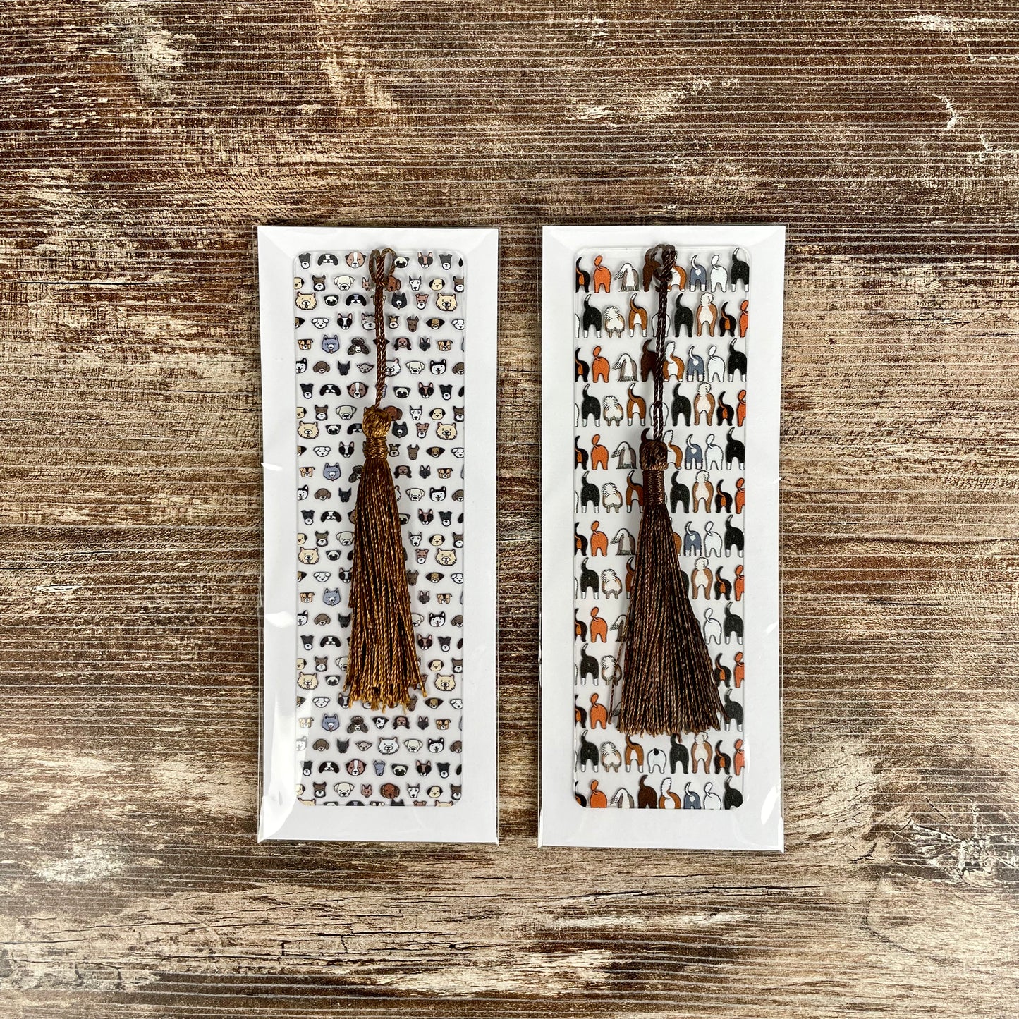 Funny Dog Bookmark Set – Dog Faces & Dog Butts – Gift for Dog Lovers, Dog Moms and Pet People