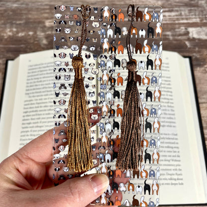 Funny Dog Bookmark Set – Dog Faces & Dog Butts – Gift for Dog Lovers, Dog Moms and Pet People