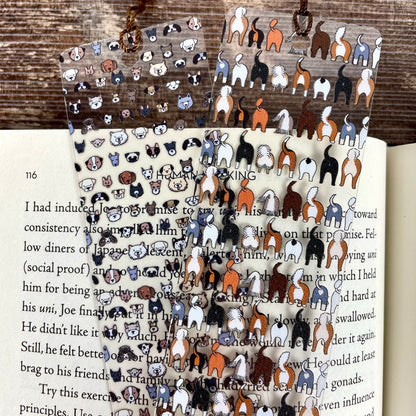 Funny Dog Bookmark Set – Dog Faces & Dog Butts – Gift for Dog Lovers, Dog Moms and Pet People