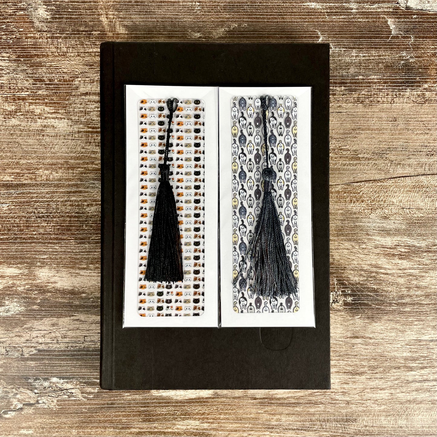 Funny Cat Bookmark Set – Cat Faces & Cat Butts – Gift for Cat Lovers, Cat Moms and Pet People