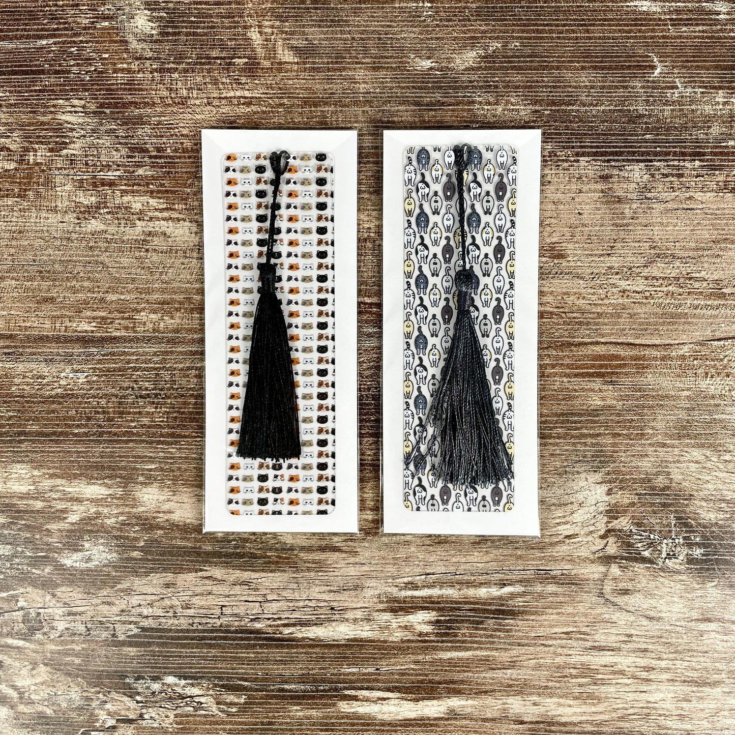 Funny Cat Bookmark Set – Cat Faces & Cat Butts – Gift for Cat Lovers, Cat Moms and Pet People