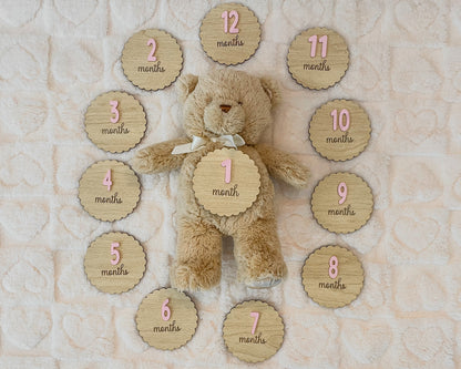 Baby Milestone Markers – Monthly Photo Props - Baby Shower Gift