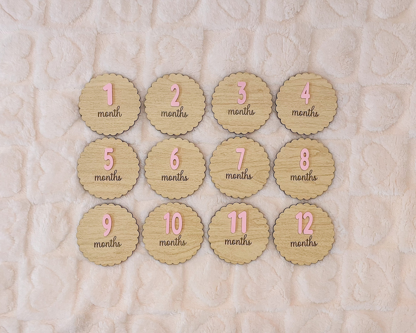 Baby Milestone Markers – Monthly Photo Props - Baby Shower Gift