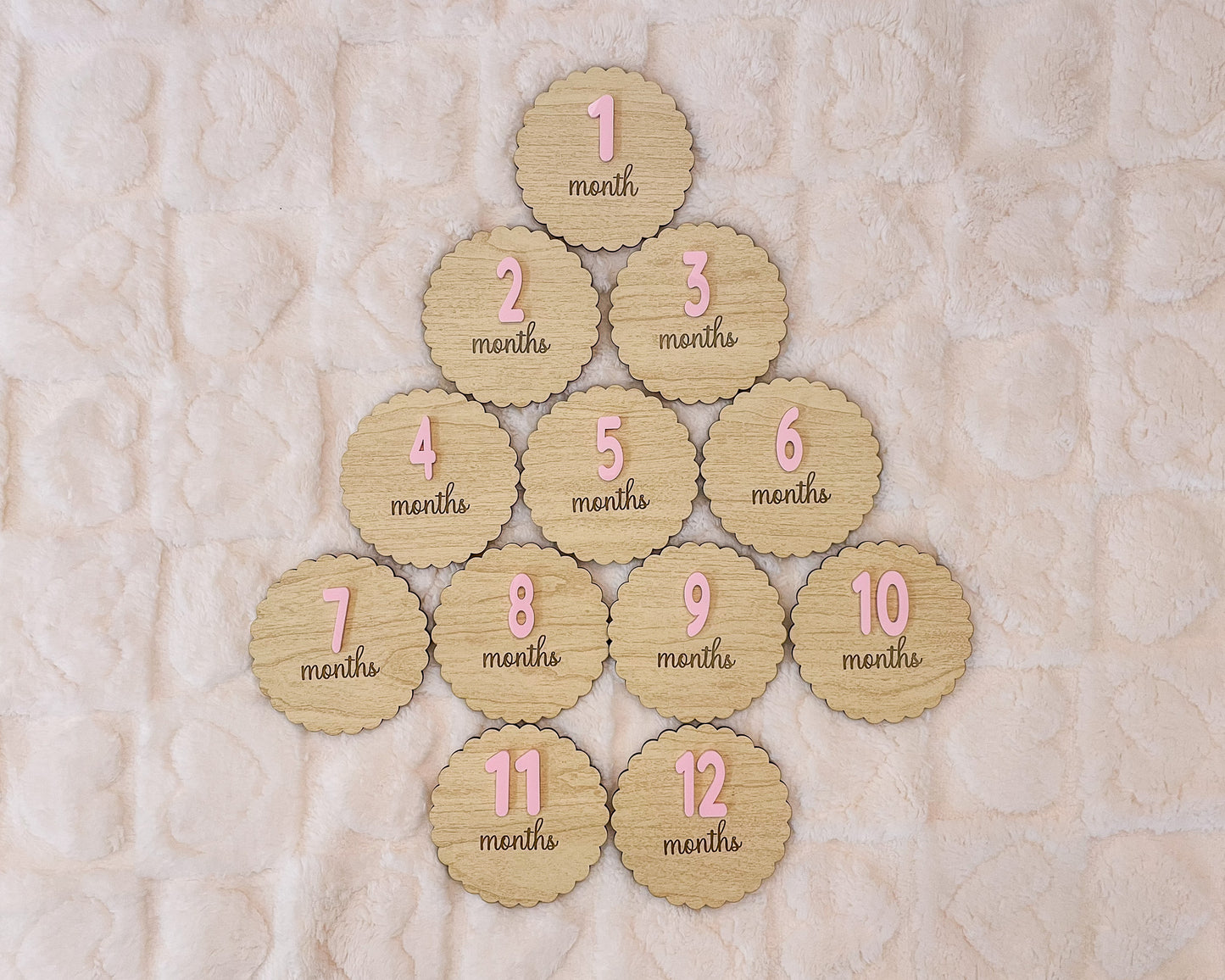 Baby Milestone Markers – Monthly Photo Props - Baby Shower Gift
