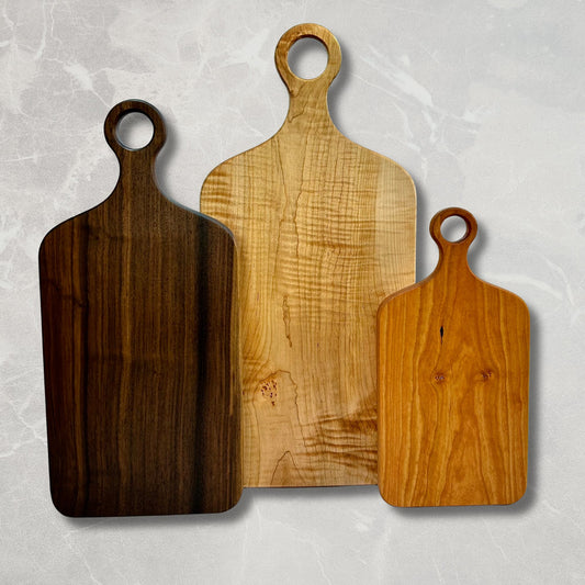Solid Wood Cutting Board - Single Slab Walnut, Cherry, or Maple