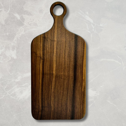 Solid Black Walnut Cutting Board | One-Piece Charcuterie Board