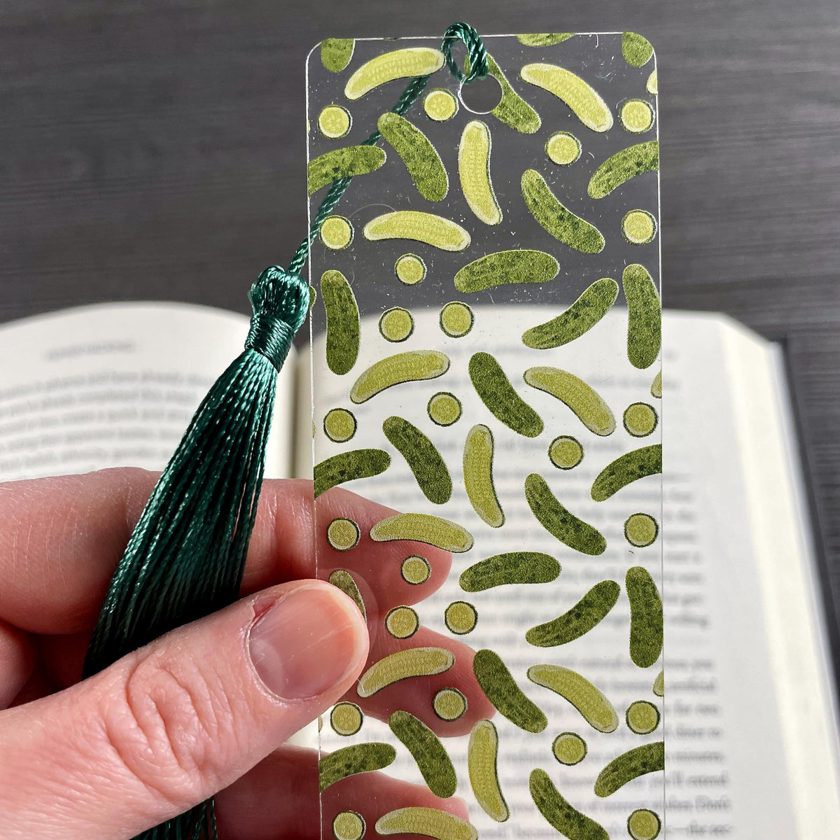 Pickle Bookmark for Pickle Lovers Makes a Funny Stocking Stuffer, Foodie Gift or Bookish Gift for Readers