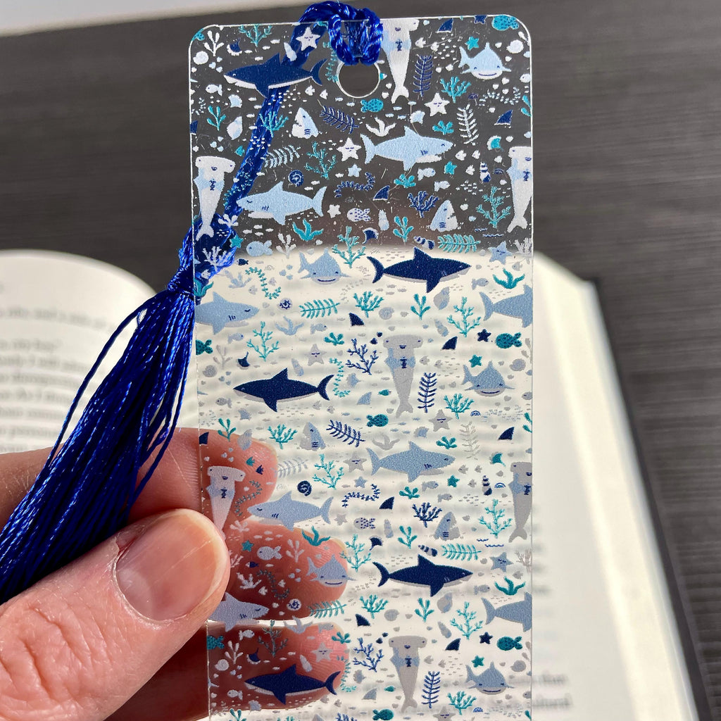 Shark Bookmark, Shark Lover Gifts, Ocean Lover Gift, Book Lover Gift, Teacher Gift