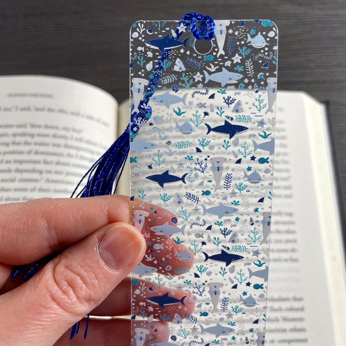 Shark Bookmark, Shark Lover Gifts, Ocean Lover Gift, Book Lover Gift, Teacher Gift