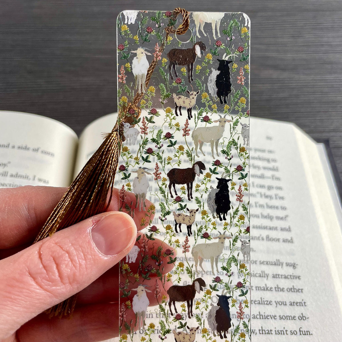 Goat Bookmark, Farm Animal Gift, Book Lover Gift, Goat Lover Gift, Gift for Book Lovers
