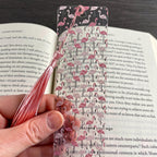 Pink Flamingo Bookmark for Book Lovers Makes a Cute Teacher Gift or Stocking Stuffer for Flamingo Lovers and Readers