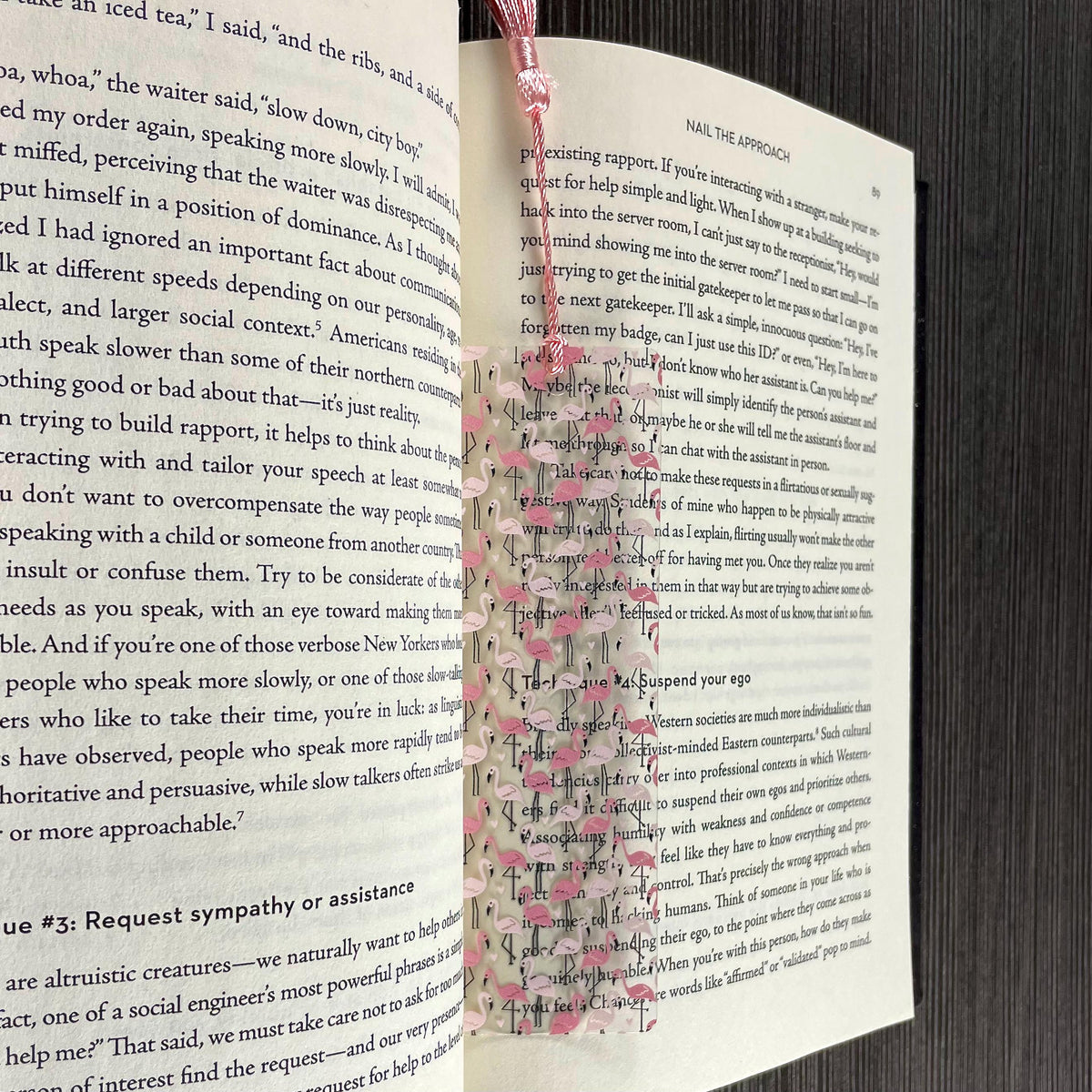 Pink Flamingo Bookmark for Book Lovers Makes a Cute Teacher Gift or Stocking Stuffer for Flamingo Lovers and Readers