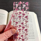 Pink Axolotl Bookmark for Book Lovers, Kawaii Birthday Gift or Stocking Stuffer for Axolotl Lovers and Readers