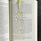 Daisy Bookmark Makes a Cheerful Teacher Appreciation Gift or Floral Book Accessory for Flower Lovers and Readers