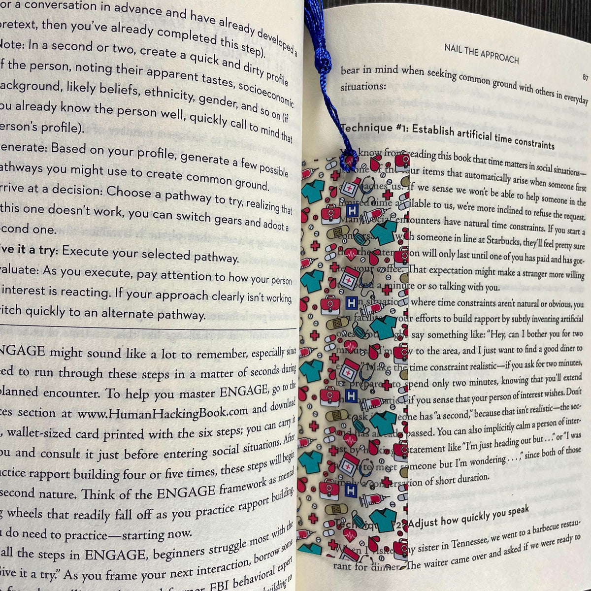 Doctor and Nurse Bookmark for Healthcare Worker Gift Basket, Nursing School Stocking Stuffer and Medical School Gift