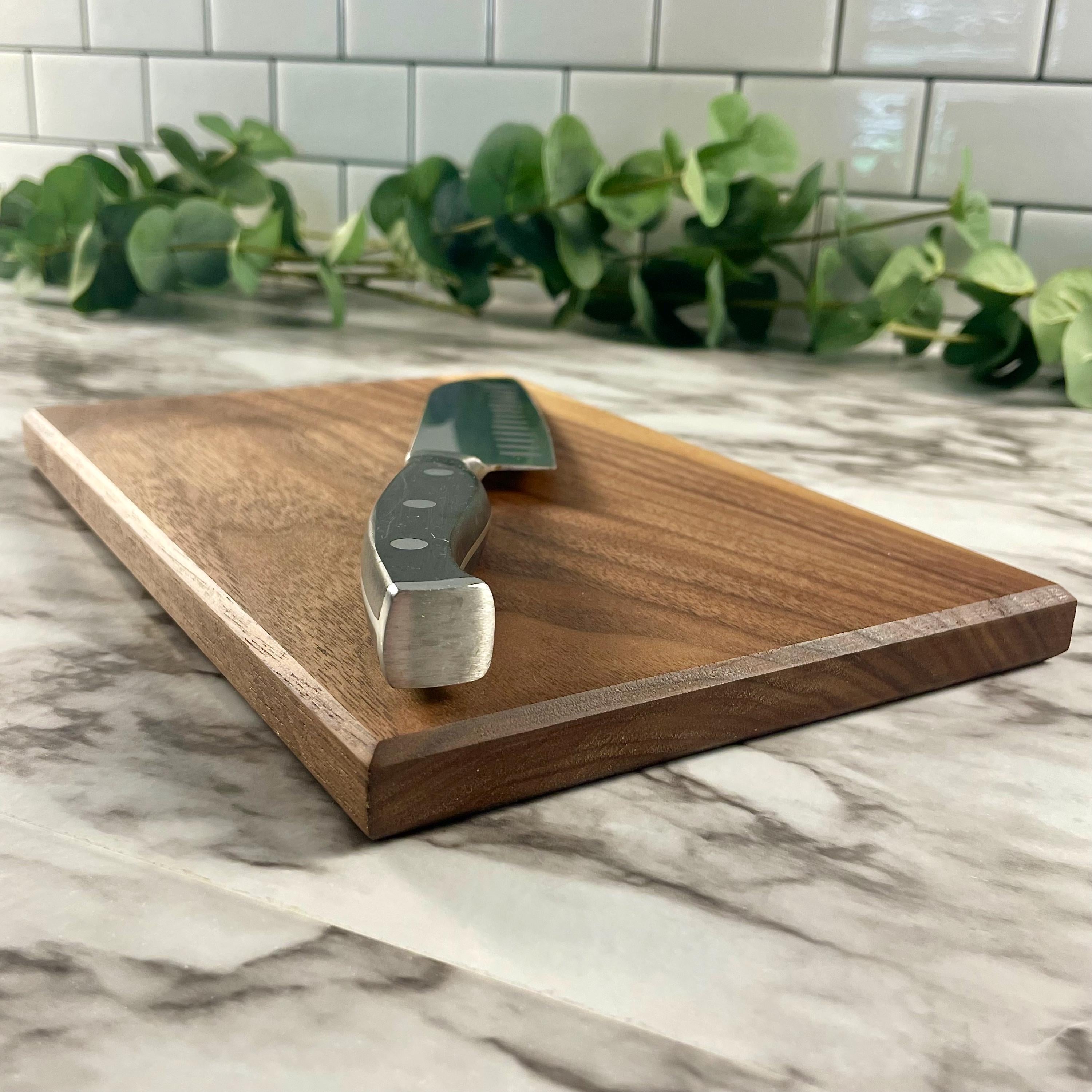 6x9 Solid Wood Cutting Board – Walnut or Cherry Mini Board – Handmade, Non-Toxic, Perfect Gift