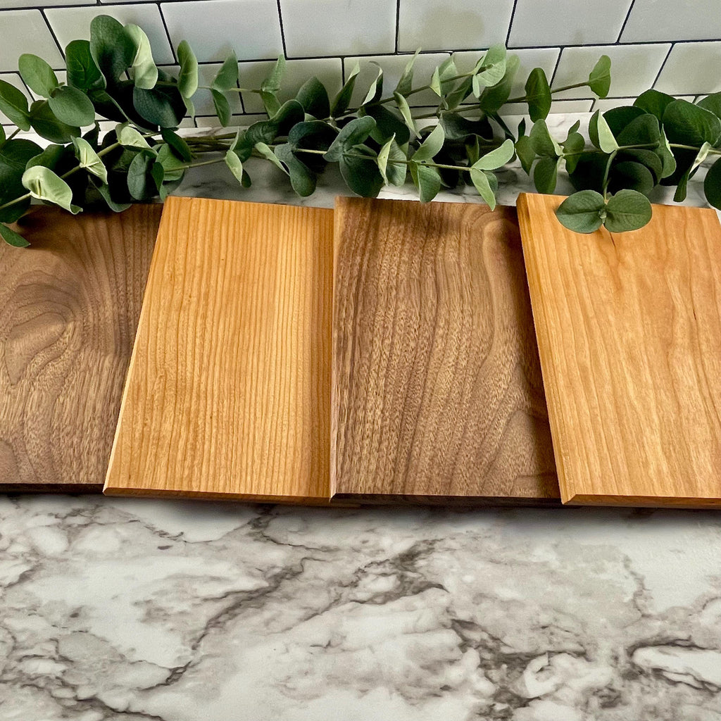Compact Wood Cutting Board – Solid Walnut Cherry Maple Mini Board – Perfect for RV, Apartment & Small Kitchens