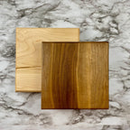 Square Cutting Board – Butcher Block Style – Reversible Thick Prep Board – Walnut, Maple or Cherry
