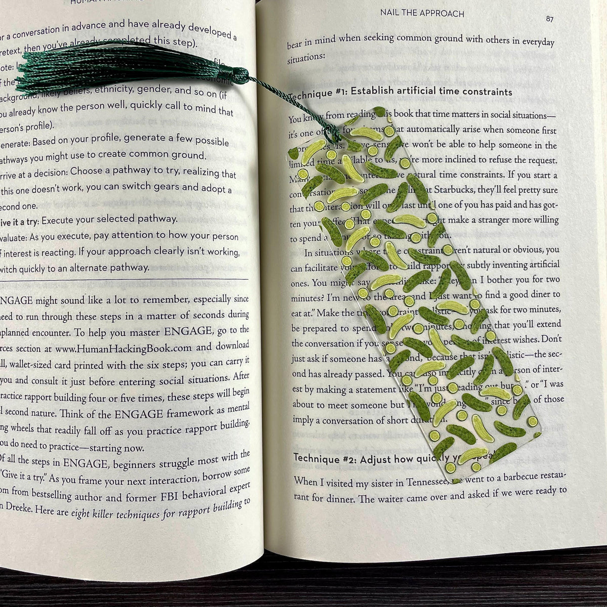 Pickle Bookmark for Pickle Lovers Makes a Funny Stocking Stuffer, Foodie Gift or Bookish Gift for Readers