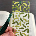 Pickle Bookmark for Pickle Lovers Makes a Funny Stocking Stuffer, Foodie Gift or Bookish Gift for Readers