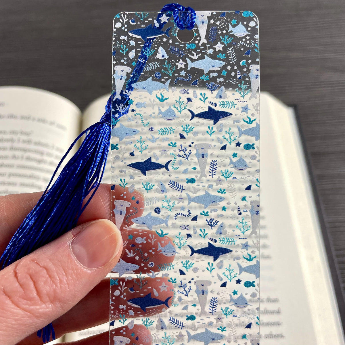 Shark Bookmark, Shark Lover Gifts, Ocean Lover Gift, Book Lover Gift, Teacher Gift