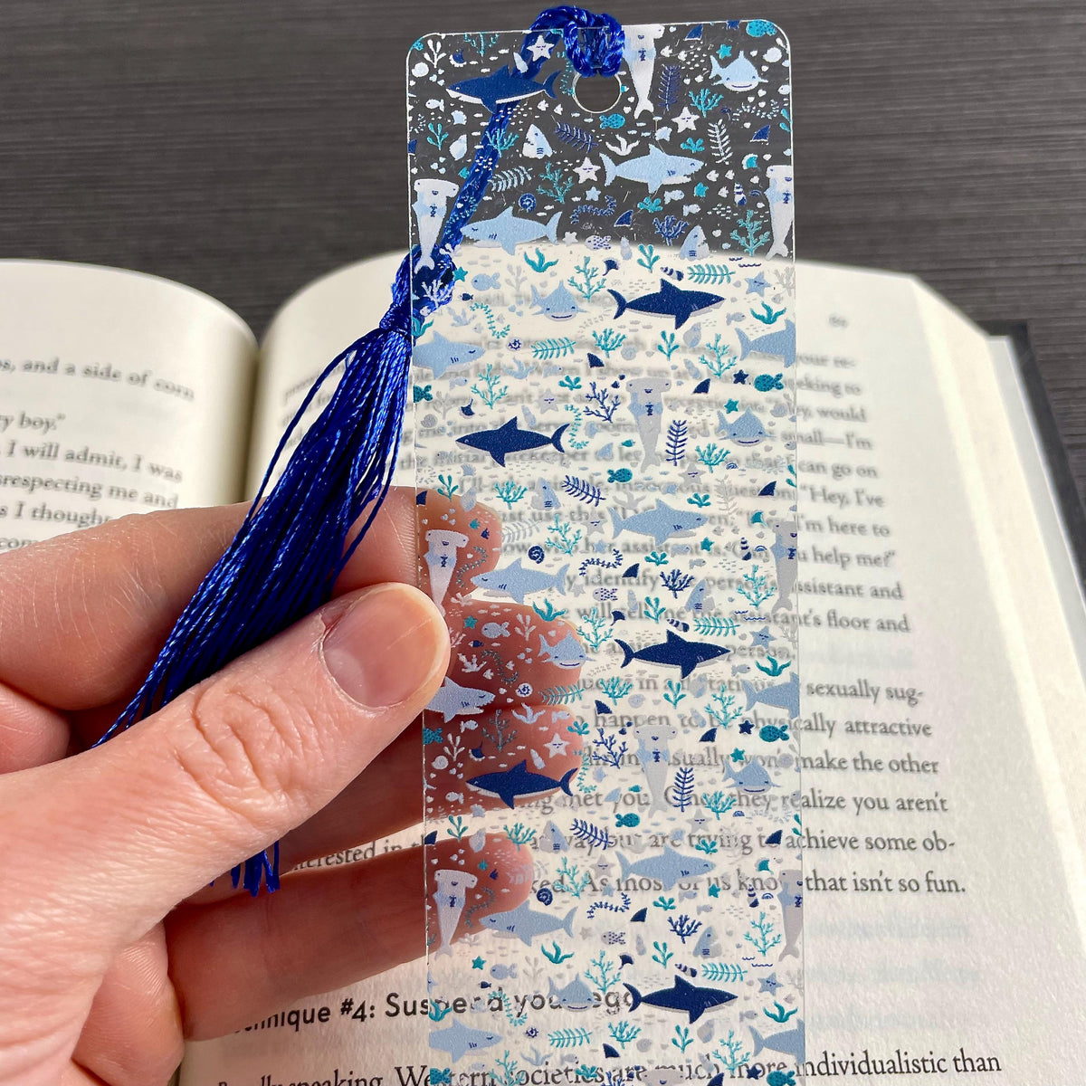 Shark Bookmark, Shark Lover Gifts, Ocean Lover Gift, Book Lover Gift, Teacher Gift