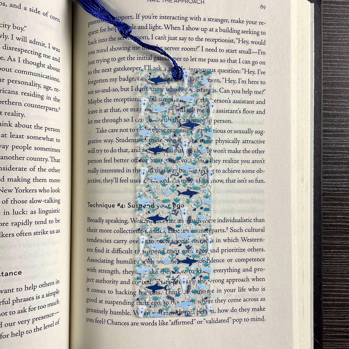 Shark Bookmark, Shark Lover Gifts, Ocean Lover Gift, Book Lover Gift, Teacher Gift