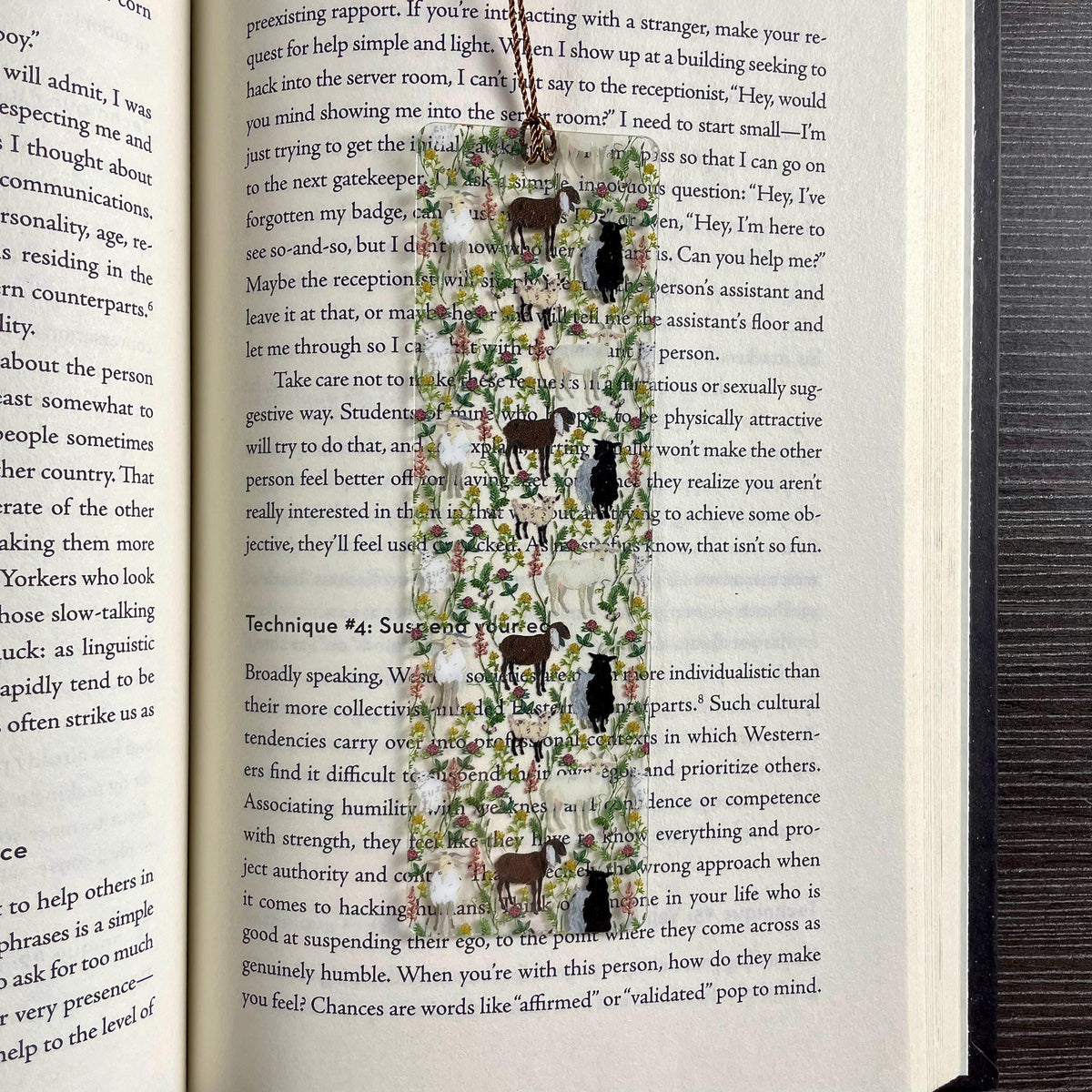 Goat Bookmark, Farm Animal Gift, Book Lover Gift, Goat Lover Gift, Gift for Book Lovers
