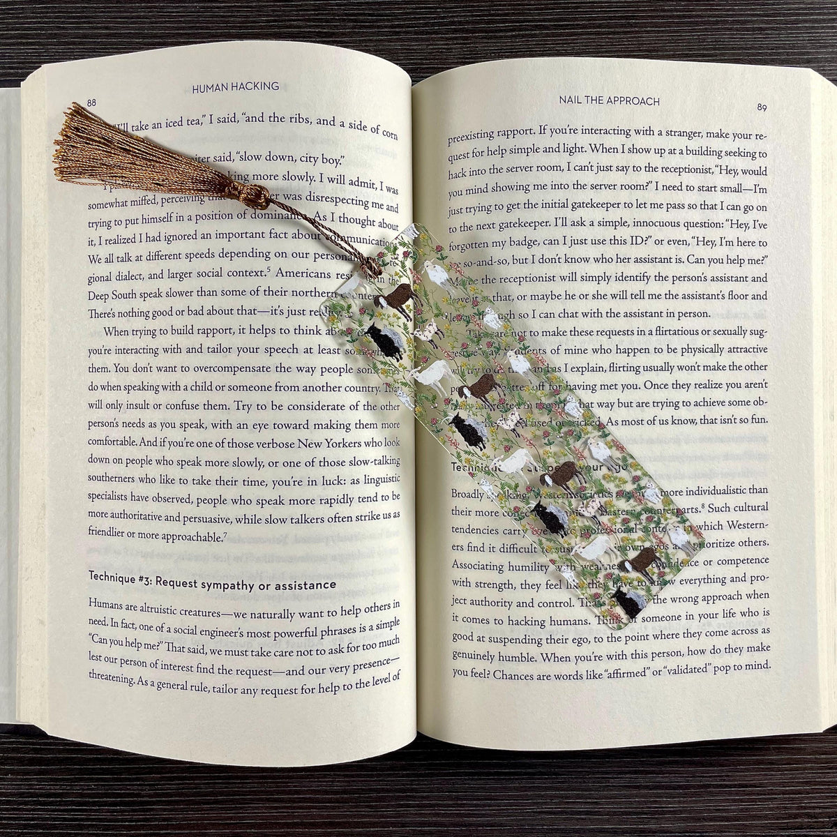 Goat Bookmark, Farm Animal Gift, Book Lover Gift, Goat Lover Gift, Gift for Book Lovers