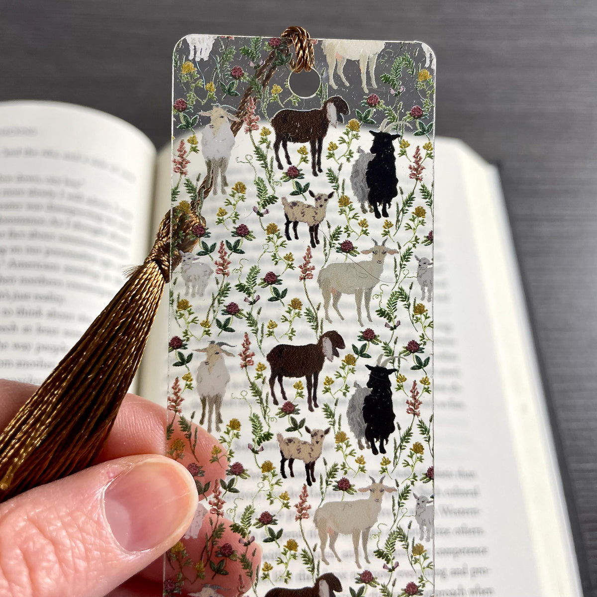 Goat Bookmark, Farm Animal Gift, Book Lover Gift, Goat Lover Gift, Gift for Book Lovers
