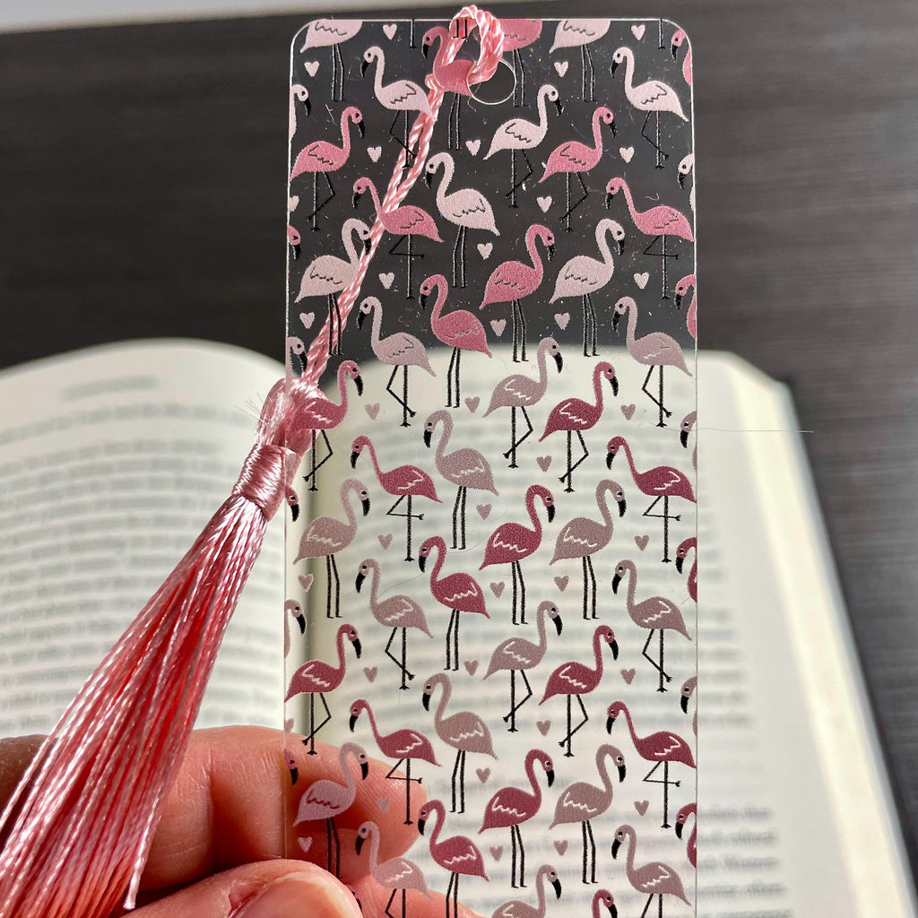 Pink Flamingo Bookmark for Book Lovers Makes a Cute Teacher Gift or Stocking Stuffer for Flamingo Lovers and Readers