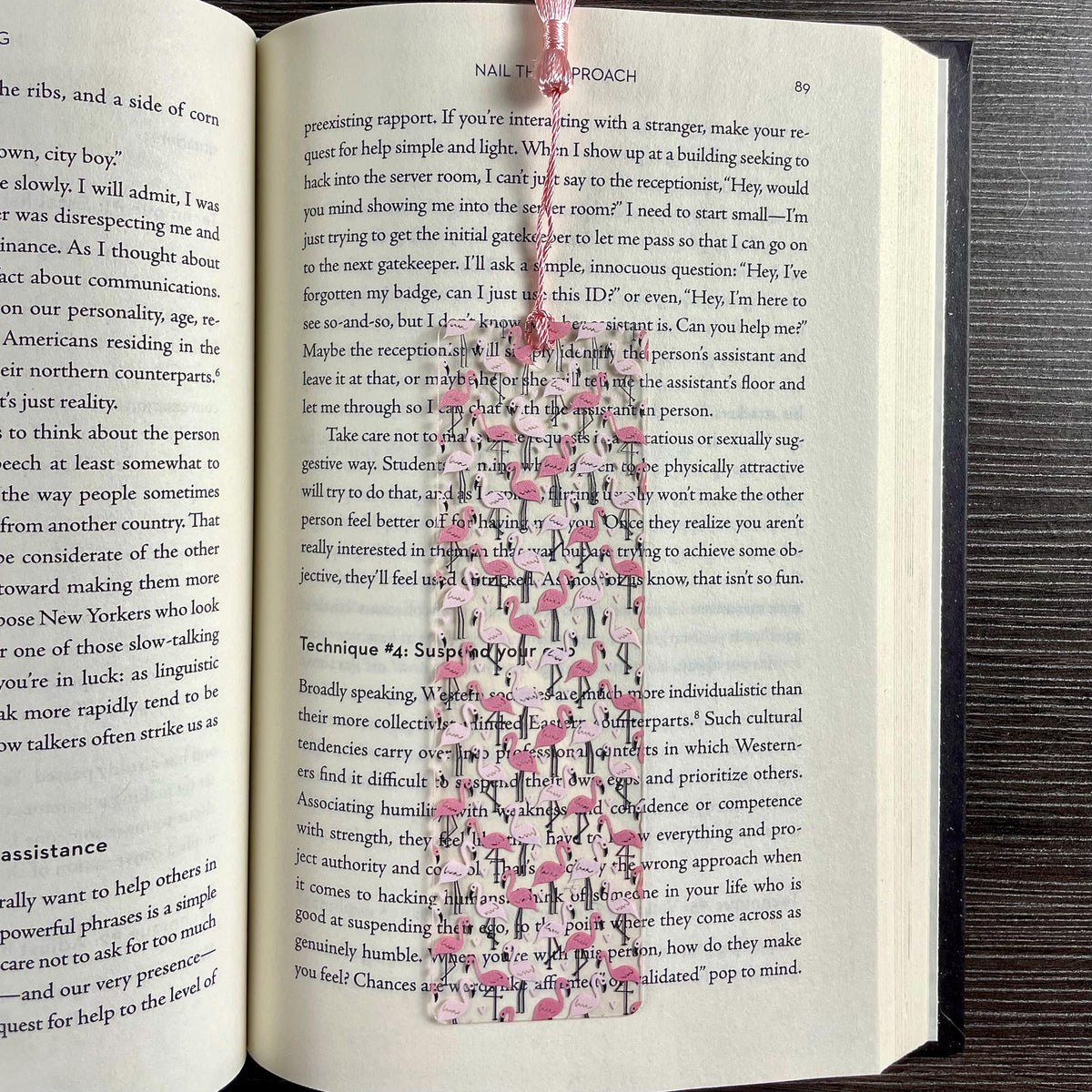 Pink Flamingo Bookmark for Book Lovers Makes a Cute Teacher Gift or Stocking Stuffer for Flamingo Lovers and Readers