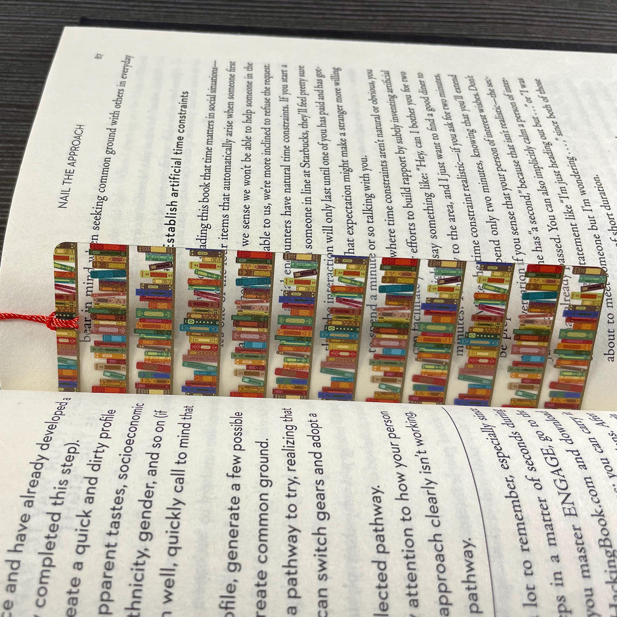 Bookshelf Bookmark Makes a Teacher Appreciation Gift, Librarian Gift or Book Club Gift for Book Lovers and Avid Readers