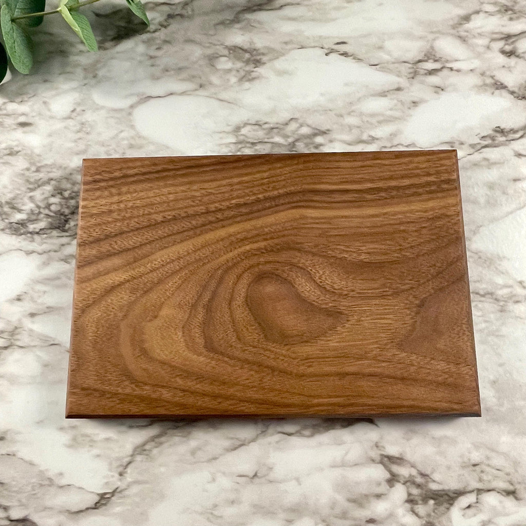 Compact Wood Cutting Board – Solid Walnut Cherry Maple Mini Board – Perfect for RV, Apartment & Small Kitchens