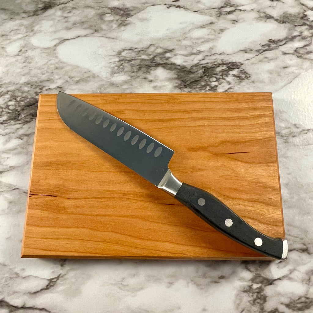 Compact Wood Cutting Board – Solid Walnut Cherry Maple Mini Board – Perfect for RV, Apartment & Small Kitchens
