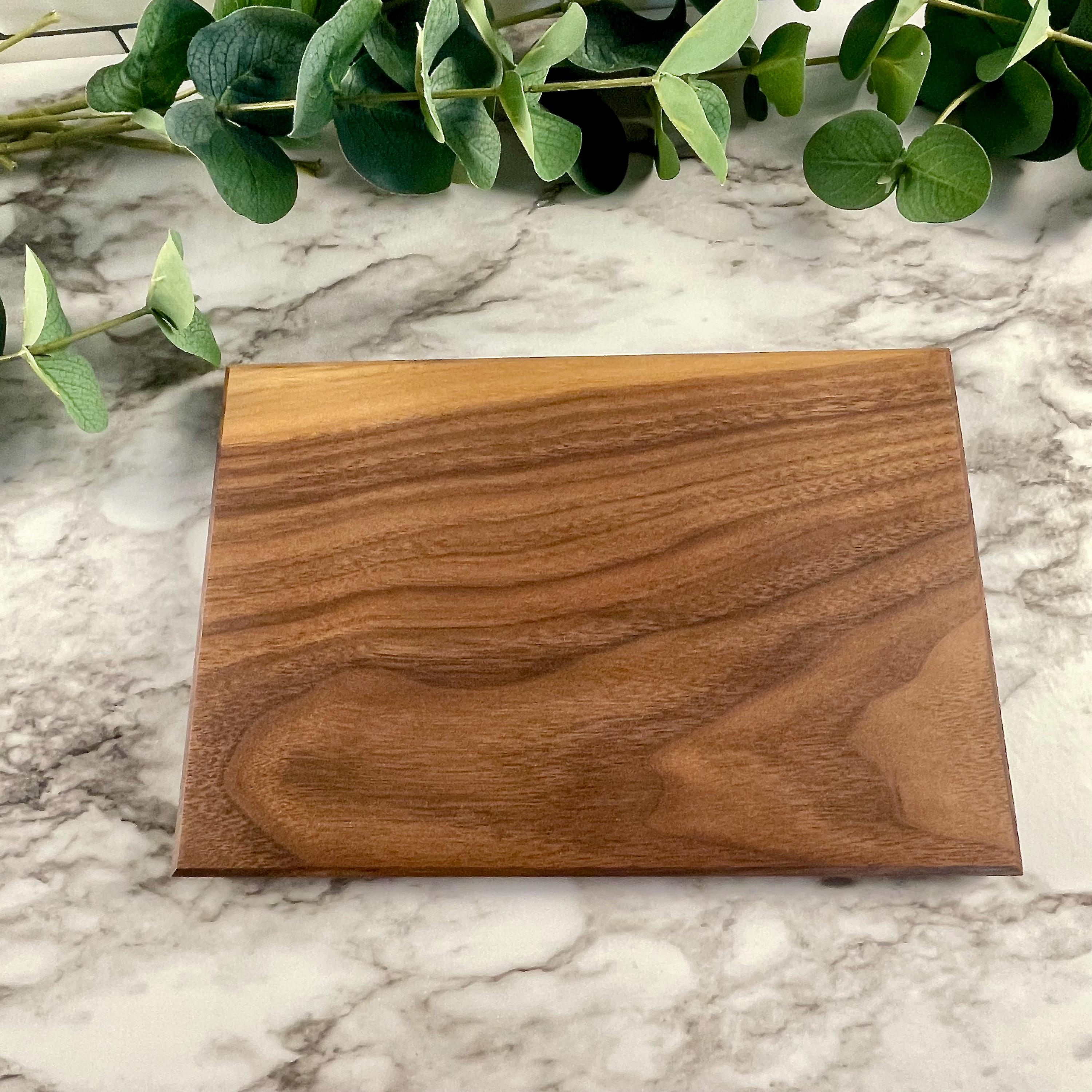 Compact Wood Cutting Board – Solid Walnut Cherry Maple Mini Board – Perfect for RV, Apartment & Small Kitchens