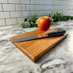 Compact Wood Cutting Board – Solid Walnut Cherry Maple Mini Board – Perfect for RV, Apartment & Small Kitchens