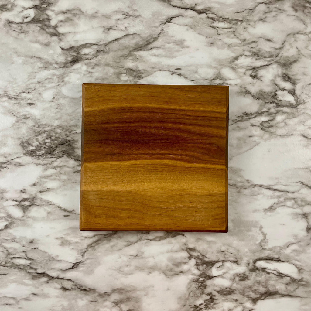 Square Cutting Board – Butcher Block Style – Reversible Thick Prep Board – Walnut, Maple or Cherry
