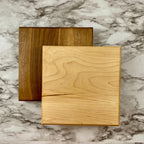 Square Cutting Board – Butcher Block Style – Reversible Thick Prep Board – Walnut, Maple or Cherry