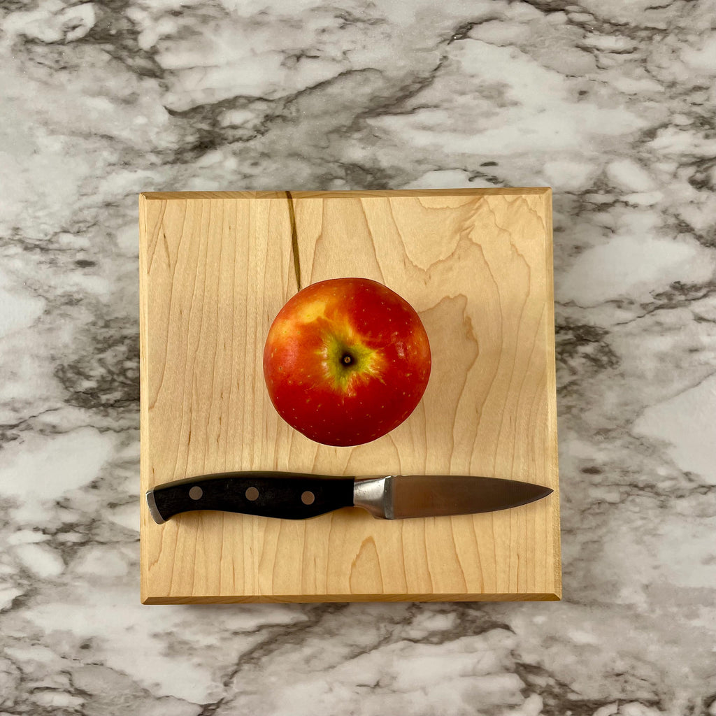 Square Cutting Board – Butcher Block Style – Reversible Thick Prep Board – Walnut, Maple or Cherry