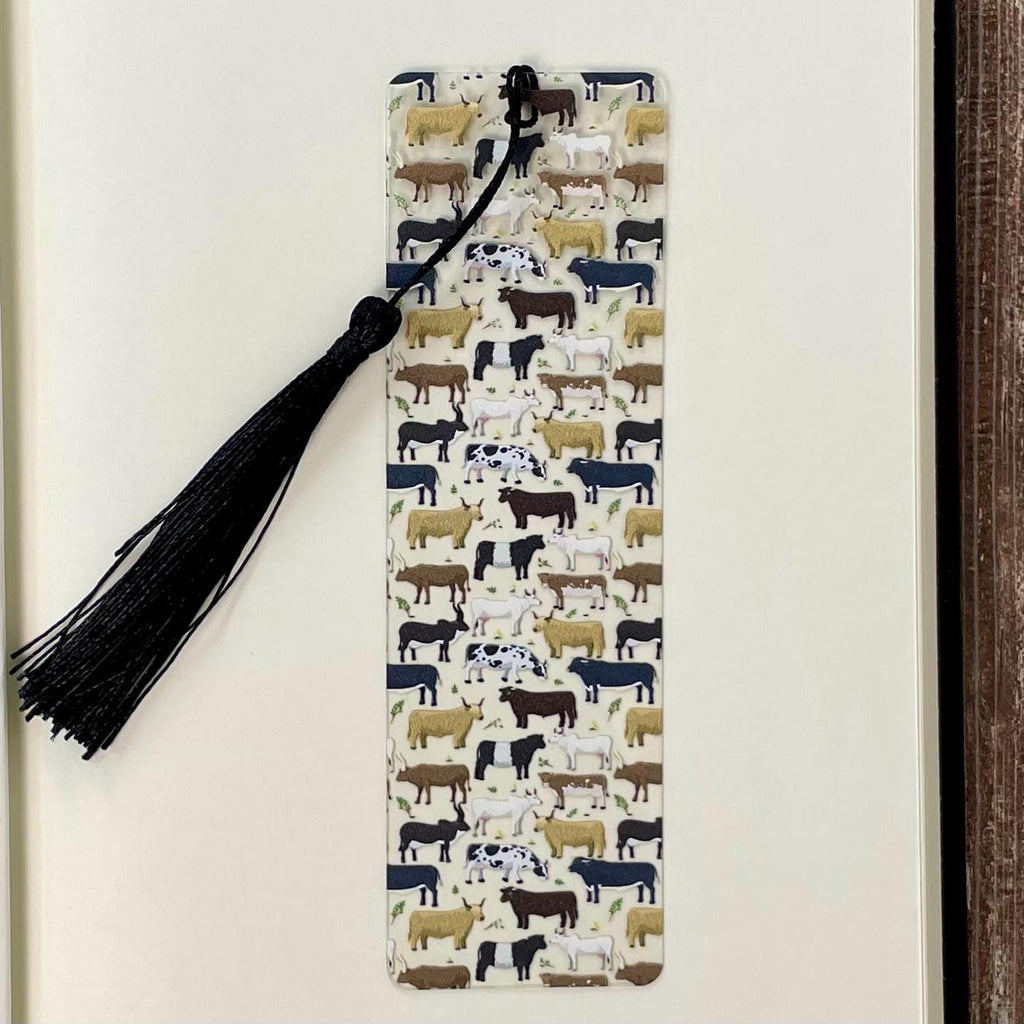 Cow Bookmark for Farm Animal Lovers, Cute Teacher Appreciation Gift or Bookish Gift for Readers