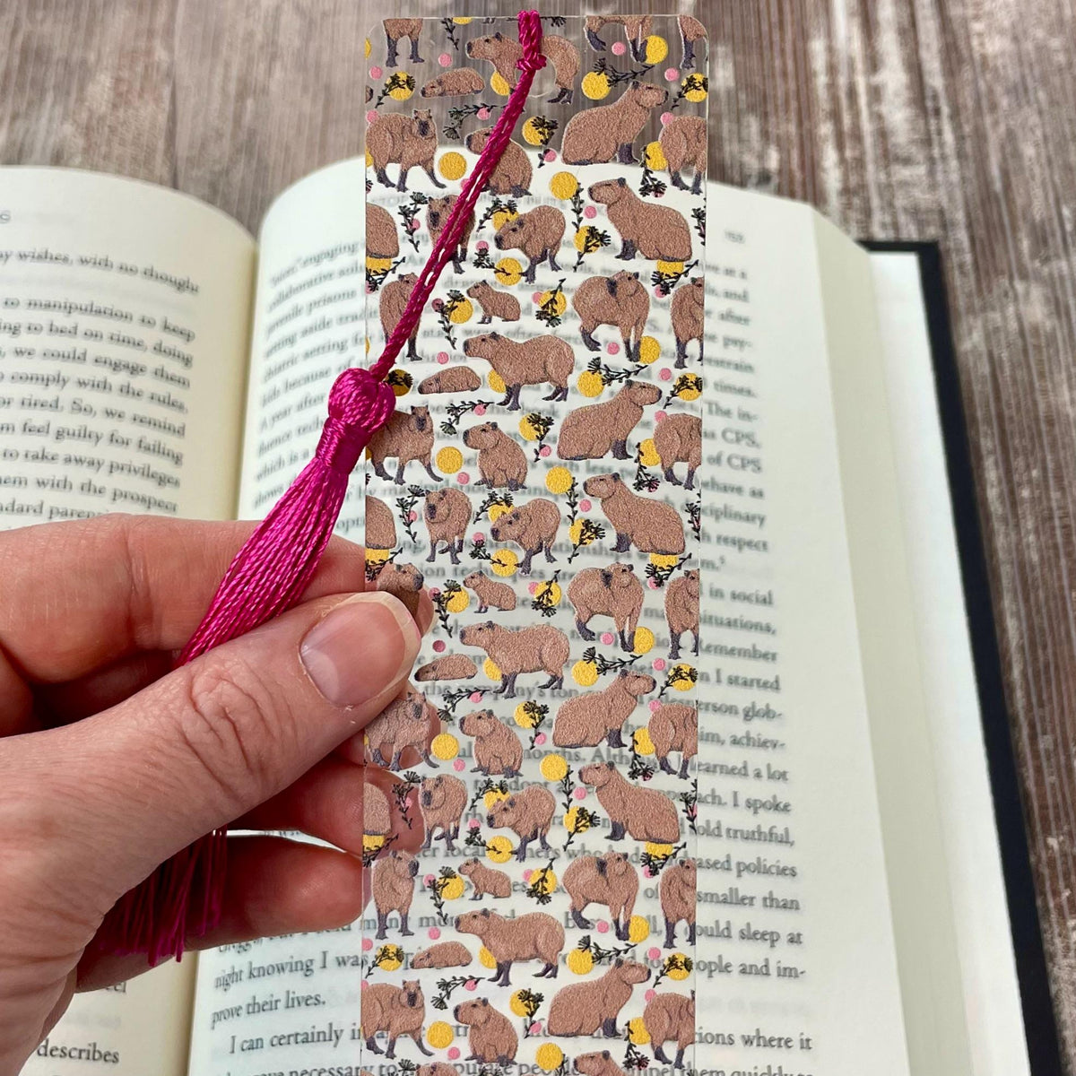 Capybara Bookmark Makes a Cute Teacher Gift, Birthday Gift or Stocking Stuffer for Capybara Lovers and Young Readers