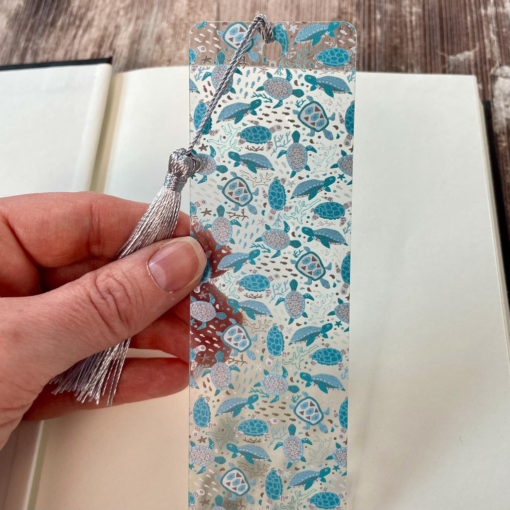 Sea Turtle Bookmark Makes a Bookish Birthday Gift or Stocking Stuffer for Ocean Lovers, Turtle Lovers and Readers