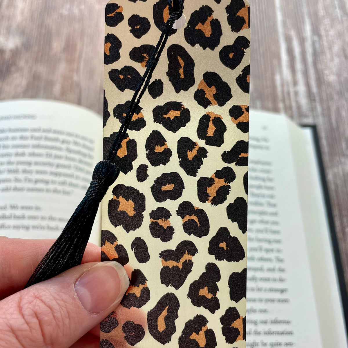 Leopard Print Bookmark for Book Lovers, Teacher Gifts or Bookish Birthday Gift for Fashion Lovers and Readers