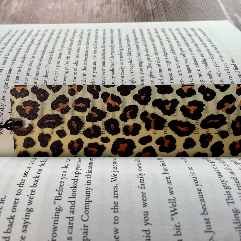 Leopard Print Bookmark for Book Lovers, Teacher Gifts or Bookish Birthday Gift for Fashion Lovers and Readers