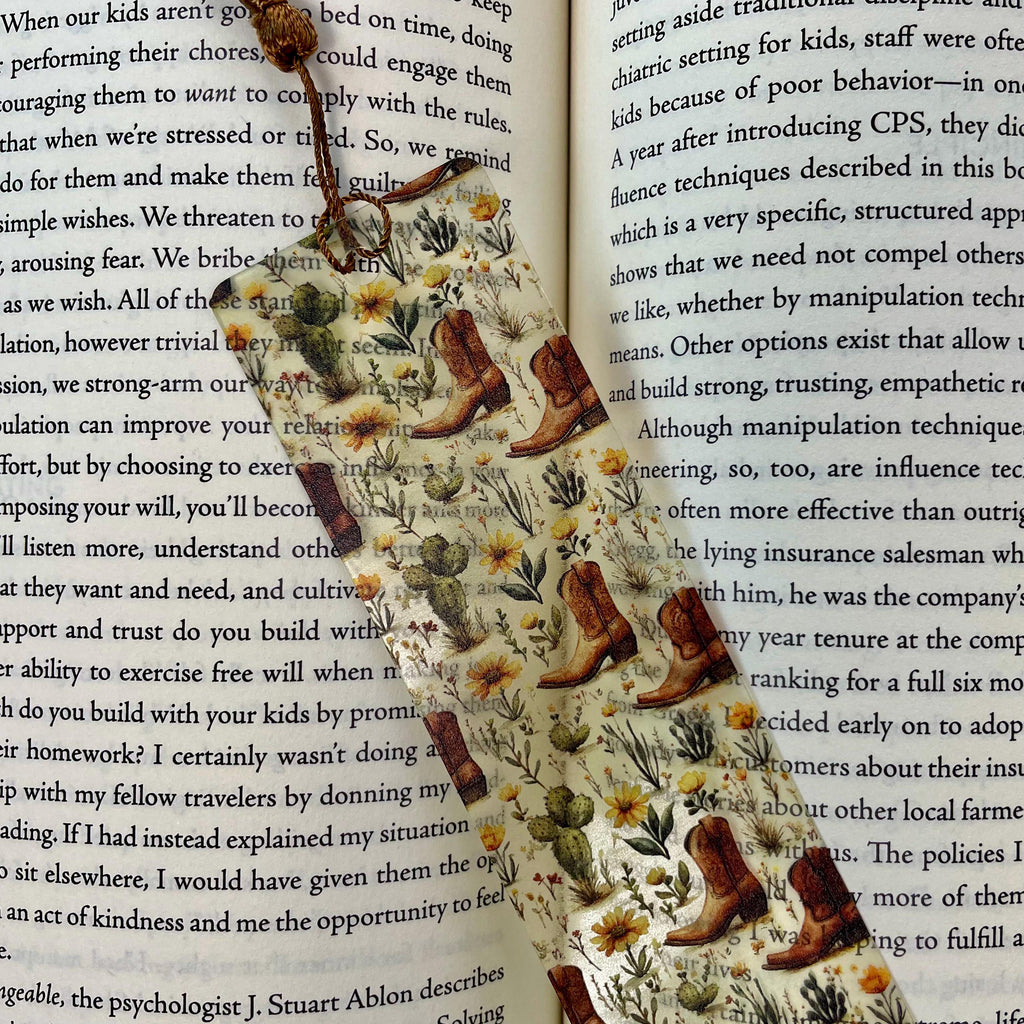 Western Bookmark Makes a Cowgirl Gift, Country Girl Stocking Stuffer or Teacher Gift for Book Lovers and Readers