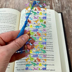 Colorful Dinosaur Bookmark, Fun Book Accessory or Dinosaur Party Favor for Young Readers
