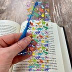 Colorful Dinosaur Bookmark, Fun Book Accessory or Dinosaur Party Favor for Young Readers
