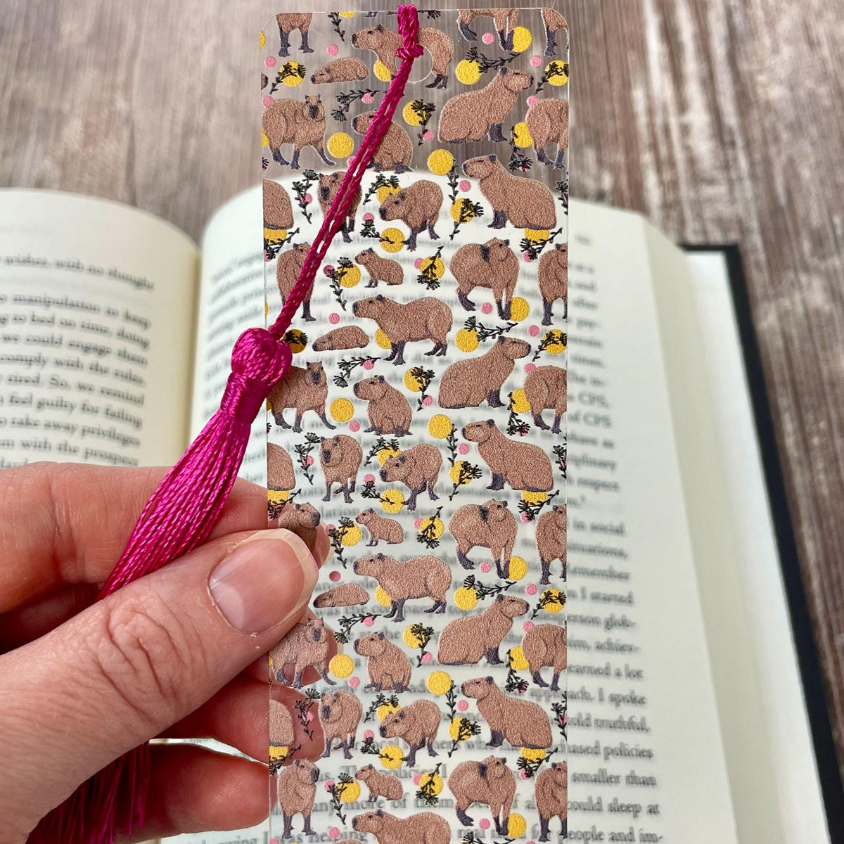 Capybara Bookmark Makes a Cute Teacher Gift, Birthday Gift or Stocking Stuffer for Capybara Lovers and Young Readers